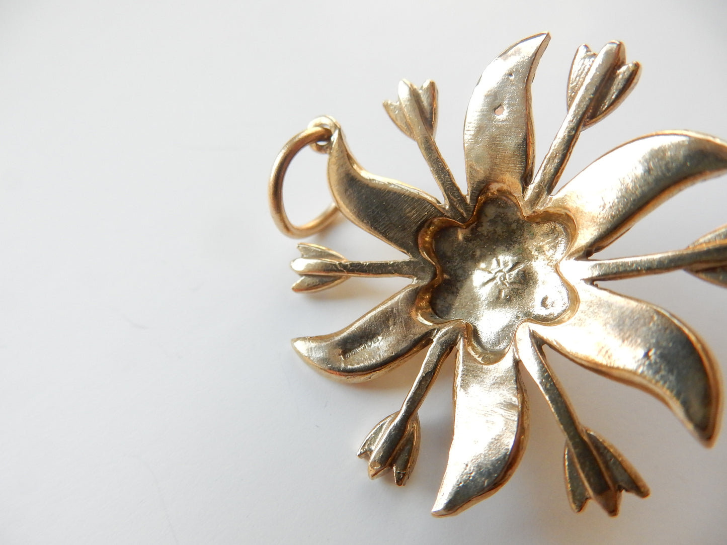 Antique 9ct Gold Opal Celestial Star Pendant
