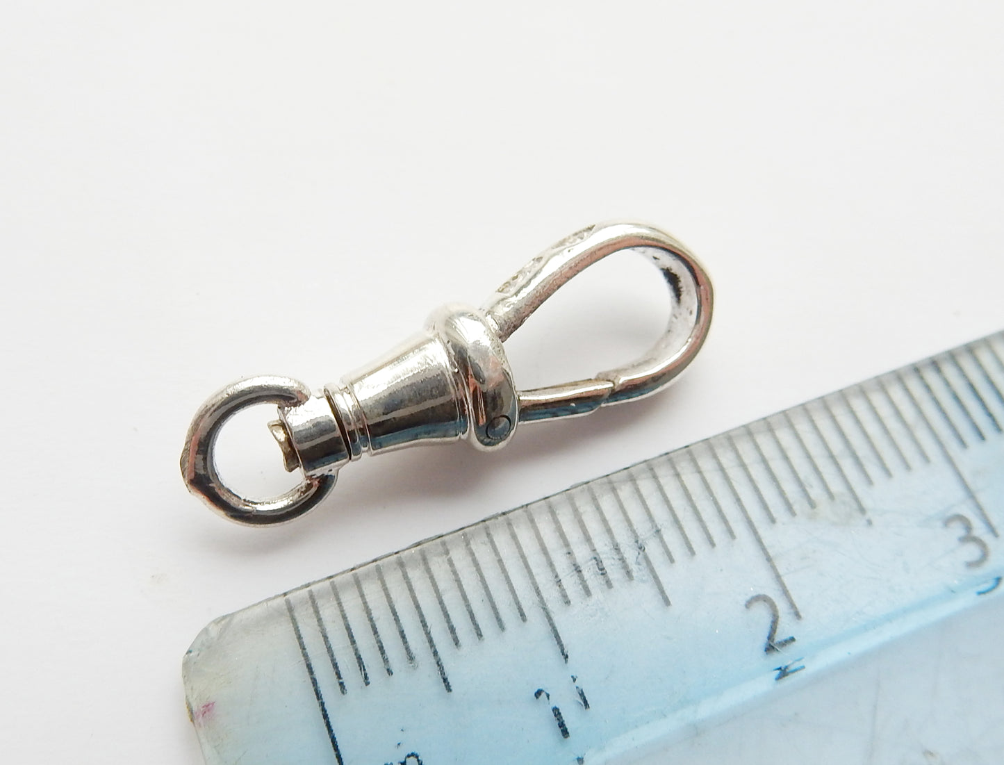 Vintage Sterling Silver Dog Clip Charm Clasp Silver Jewellery Finding
