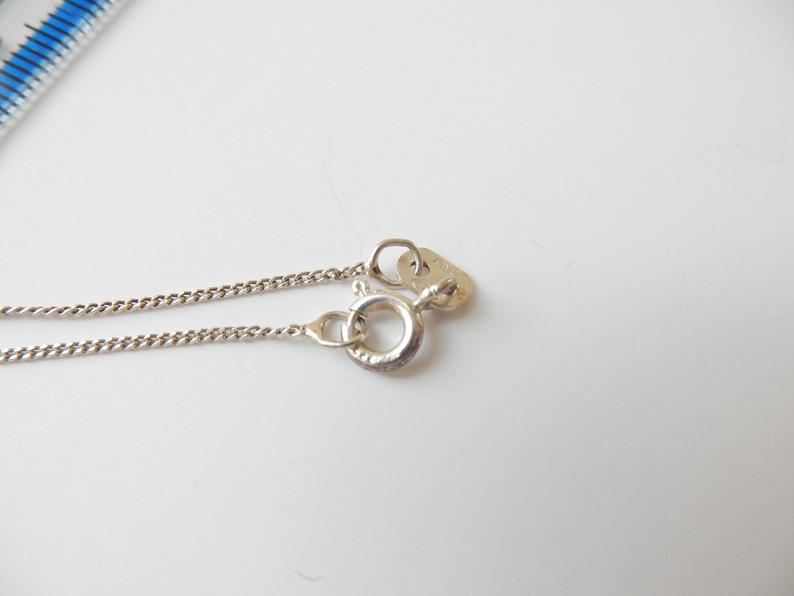 Antique Sterling Silver Amethyst Glass Pendant Necklace Brooch Conversion February Birthstone