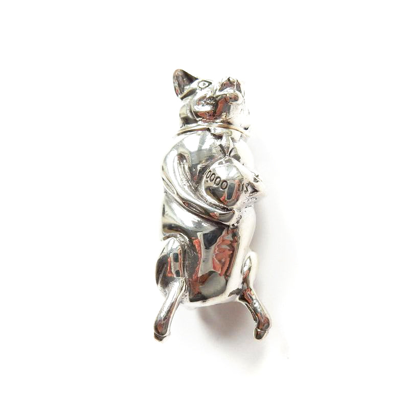 Sterling Silver Pig Piggy Bank Vesta Match Safe Snuff Box