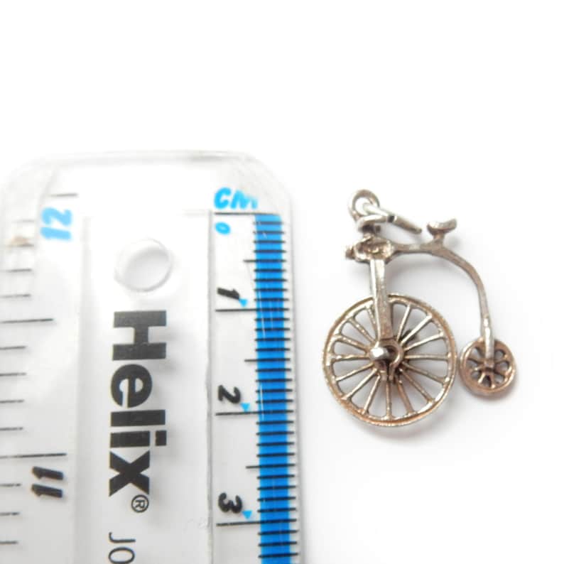 Vintage Sterling Silver Penny Farthing Bike Charm