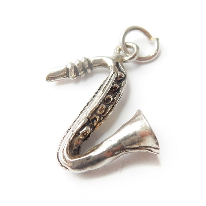 Vintage Sterling Silver Saxophone Music Charm