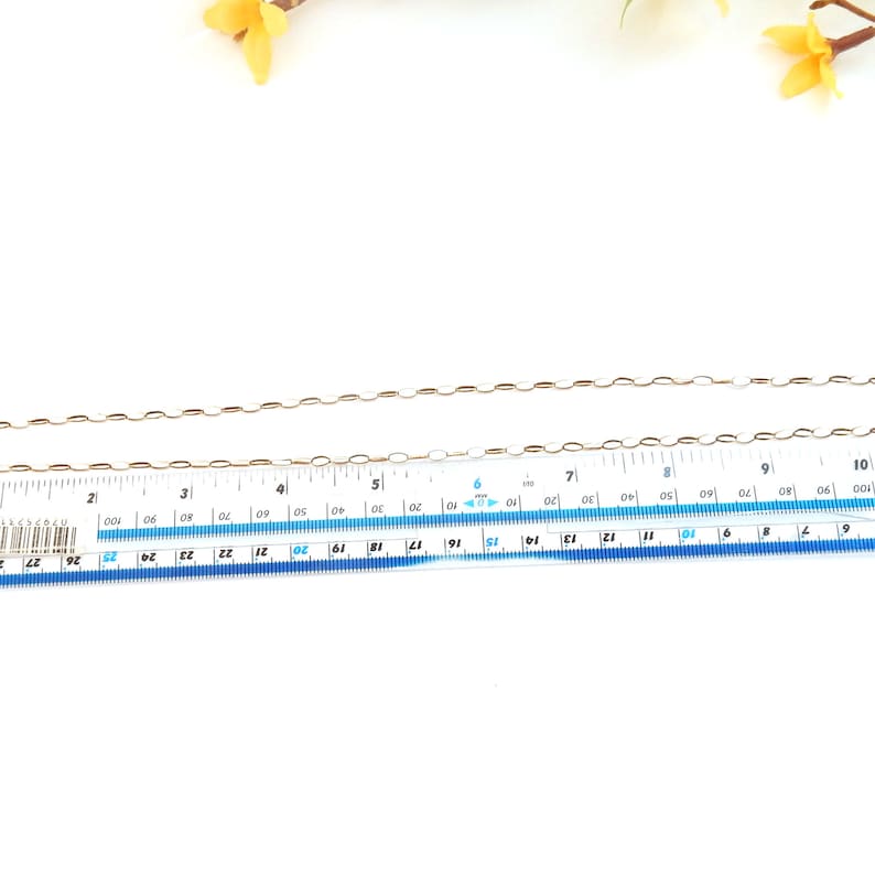 Antique 9k Gold Paper Clip Chain 22inches 3grams