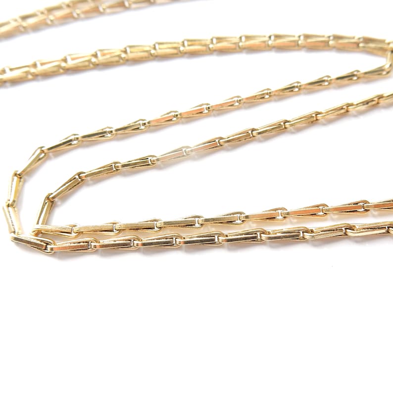 Extra Long Vintage Rolled Gold Necklace Chain 28inches