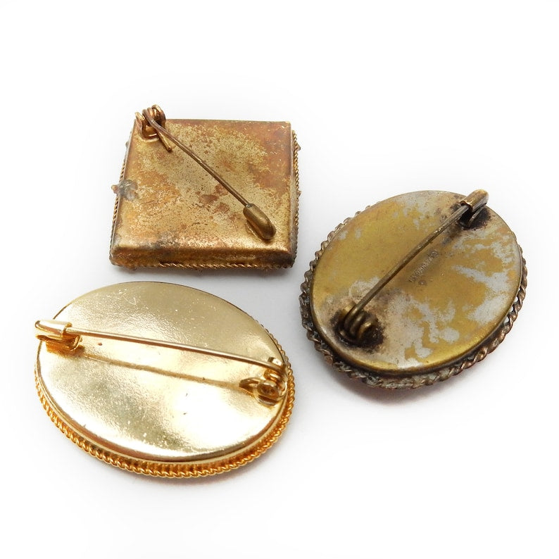 Collection Vintage Italian Micro Mosaic Brooch
