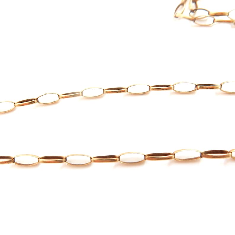 Antique 9k Gold Paper Clip Chain 22inches 3grams