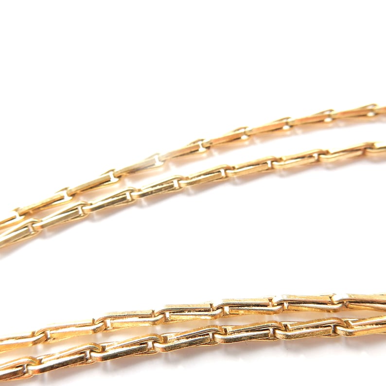 Extra Long Vintage Rolled Gold Necklace Chain 28inches