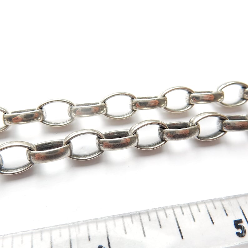 Chunky Sterling Silver Belcher T Bar Chain Ruby Lion Fob 20inches