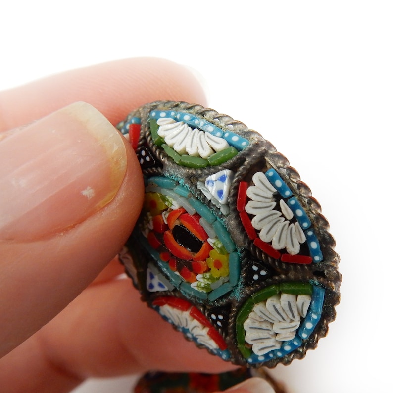 Collection Vintage Italian Micro Mosaic Brooch