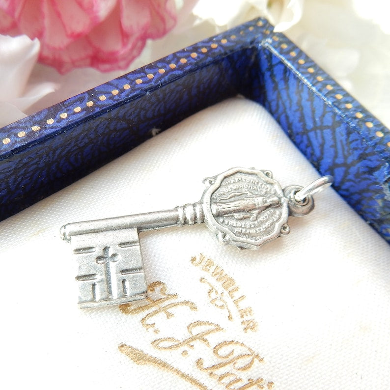 Vintage Sterling Silver Key Charm
