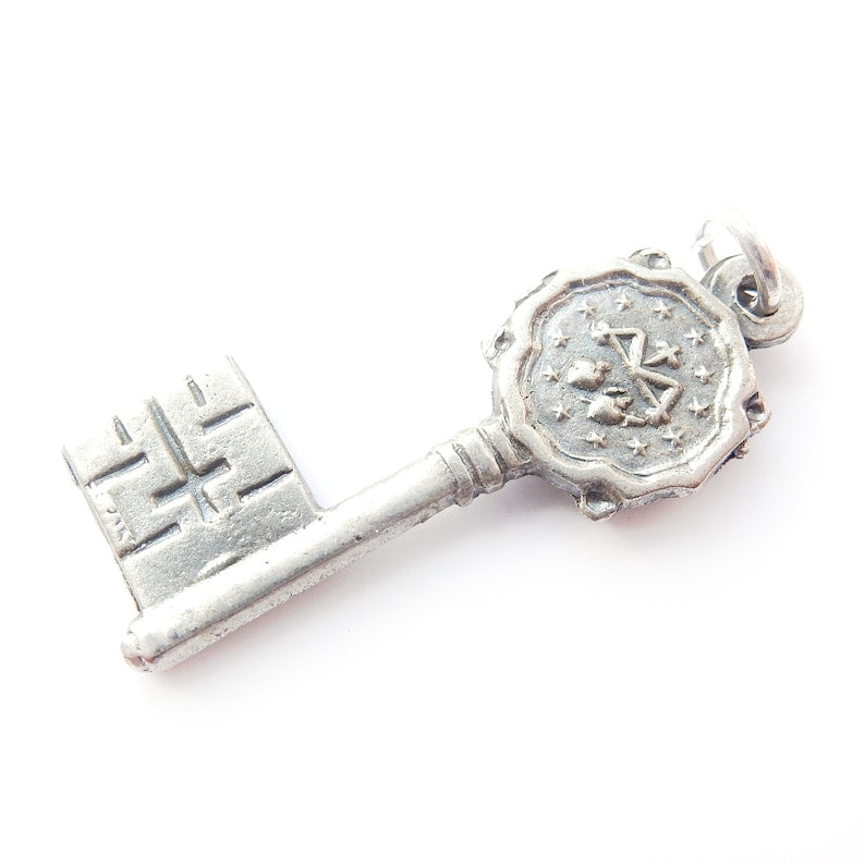 Vintage Sterling Silver Key Charm