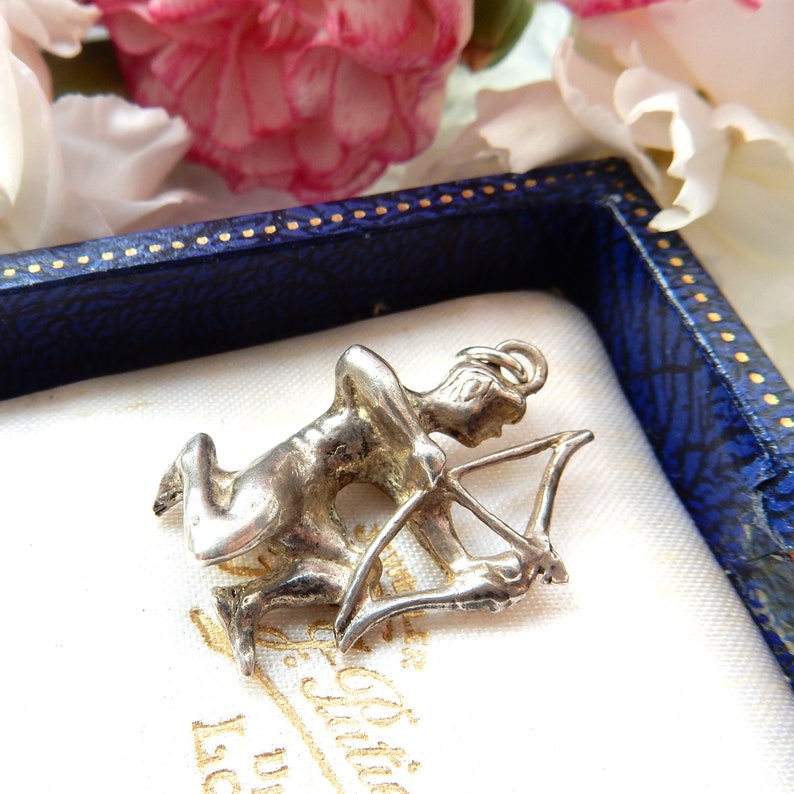 Vintage English Silver Artemis Greek Mythology Charm (6.8g)