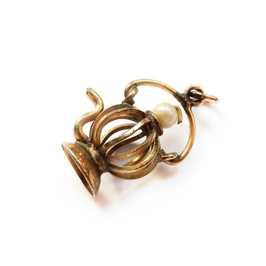 Vintage 12ct Gold Filled Oil Lamp Lantern Charm