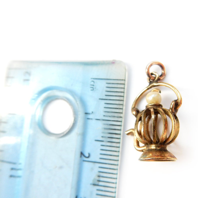 Vintage 12ct Gold Filled Oil Lamp Lantern Charm