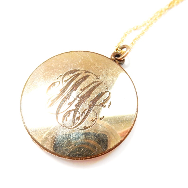 Vintage Rolled Gold Locket & Chain