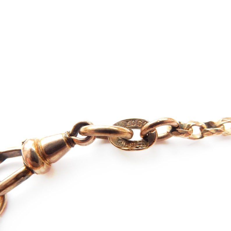 Vintage Rolled Gold Belcher Chain with Dog Clip 24" (10.5grams)