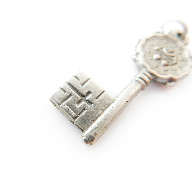 Vintage Sterling Silver Key Charm