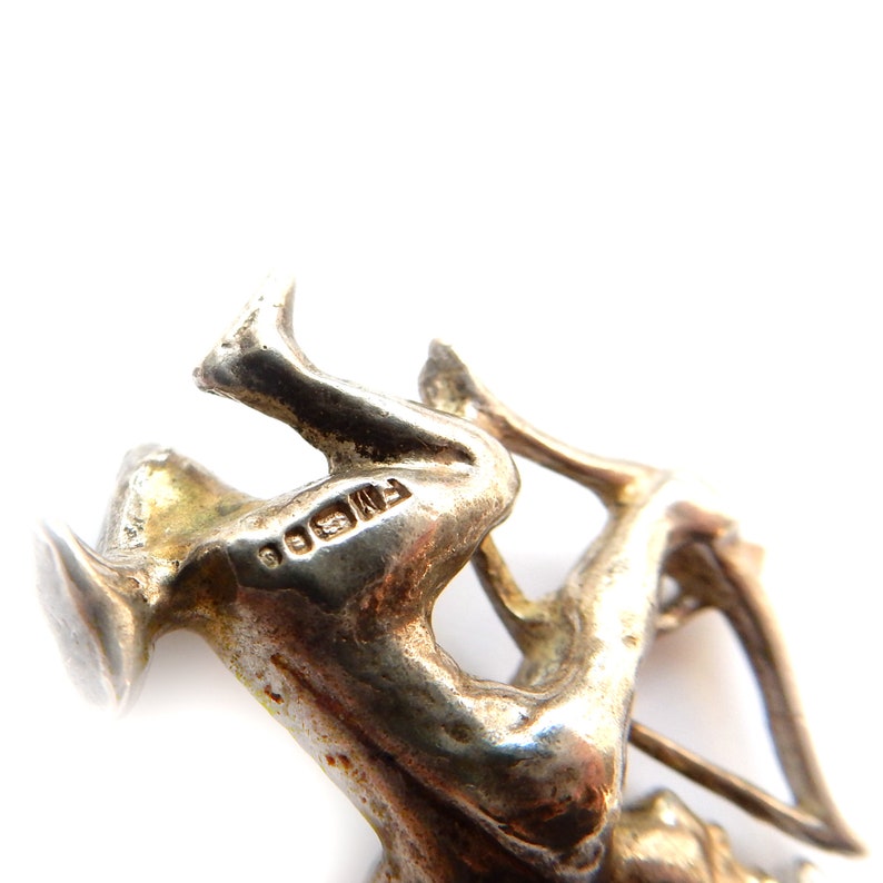Vintage English Silver Artemis Greek Mythology Charm (6.8g)