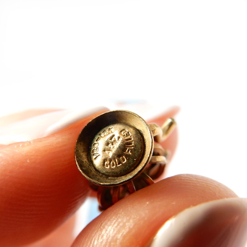 Vintage 12ct Gold Filled Oil Lamp Lantern Charm