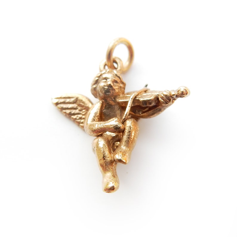 Vintage 9ct Gold Cherub Charm
