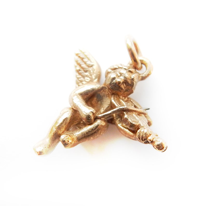 Vintage 9ct Gold Cherub Charm