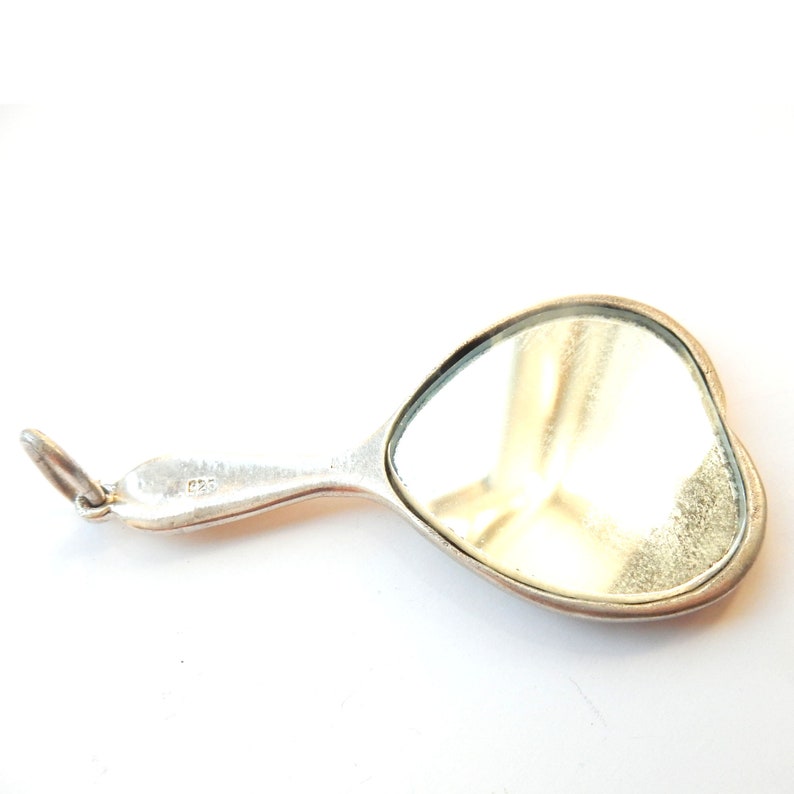 Vintage Sterling Silver Joshua Reynolds Angels Mirror Chatelaine Pendant (19.2grams)