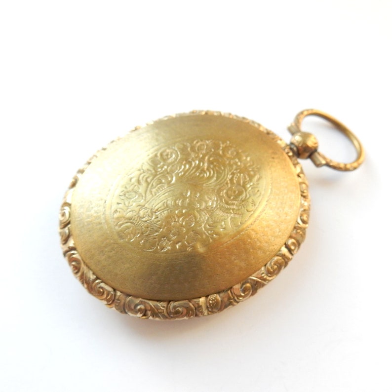 Victorian Rolled Gold Hand Chased Fob Locket