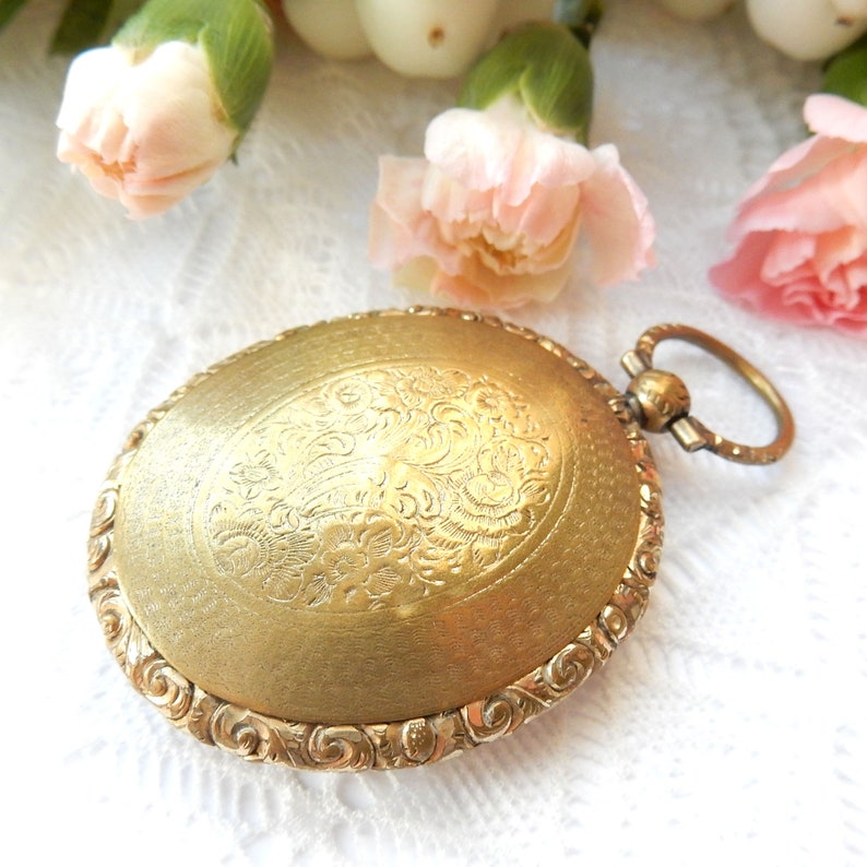 Victorian Rolled Gold Hand Chased Fob Locket