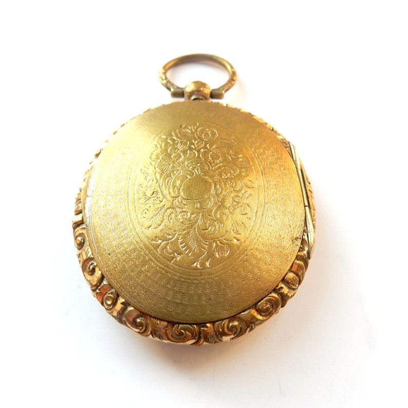 Victorian Rolled Gold Hand Chased Fob Locket