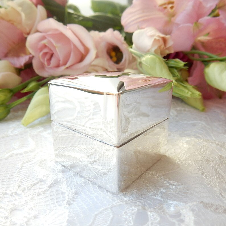 Luxury Sterling Silver Engagement Ring Presentation Gift Box