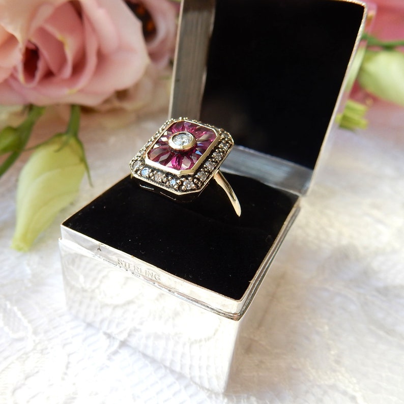 Luxury Sterling Silver Engagement Ring Presentation Gift Box