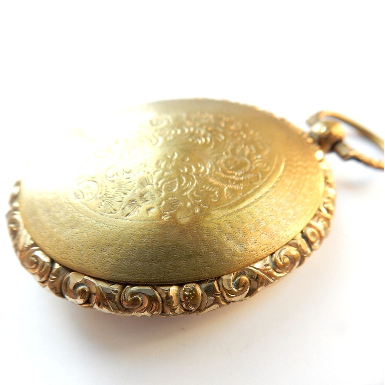 Victorian Rolled Gold Hand Chased Fob Locket