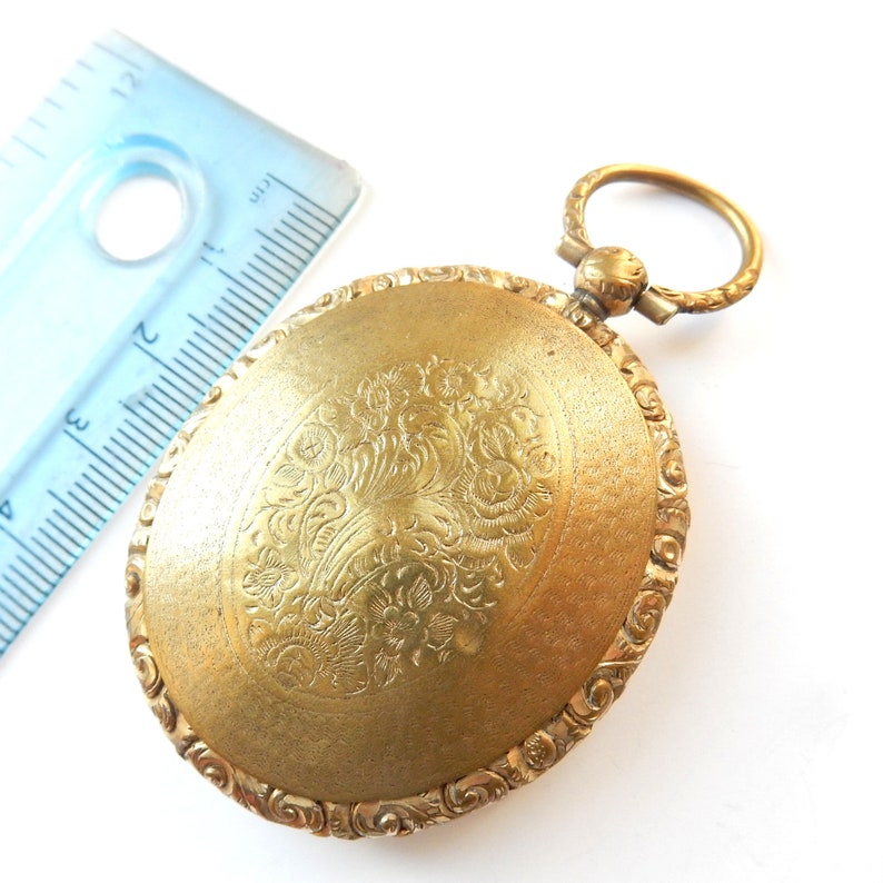 Victorian Rolled Gold Hand Chased Fob Locket