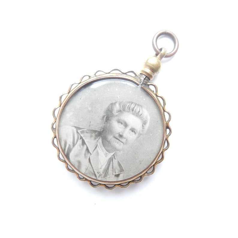 Victorian Rolled Gold Double Glass Photo Locket