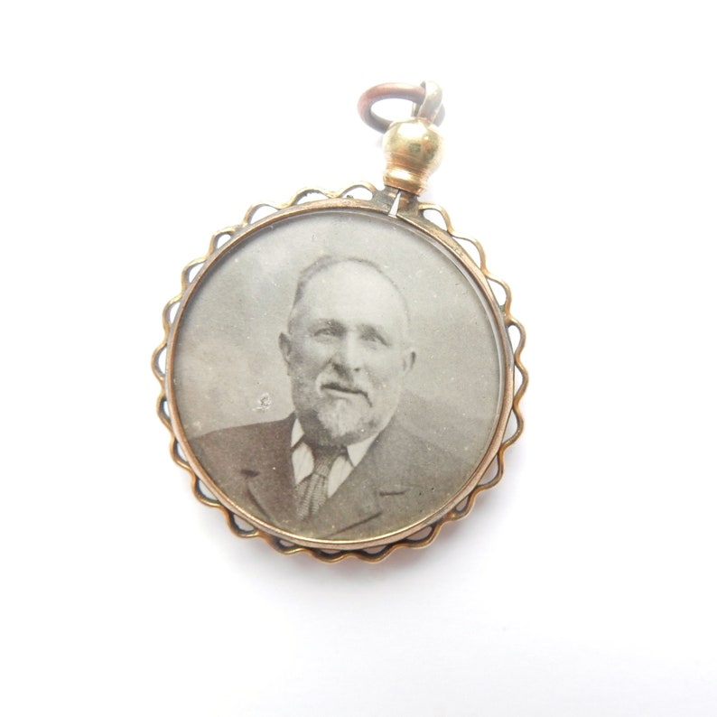 Victorian Rolled Gold Double Glass Photo Locket