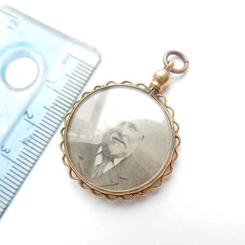 Victorian Rolled Gold Double Glass Photo Locket