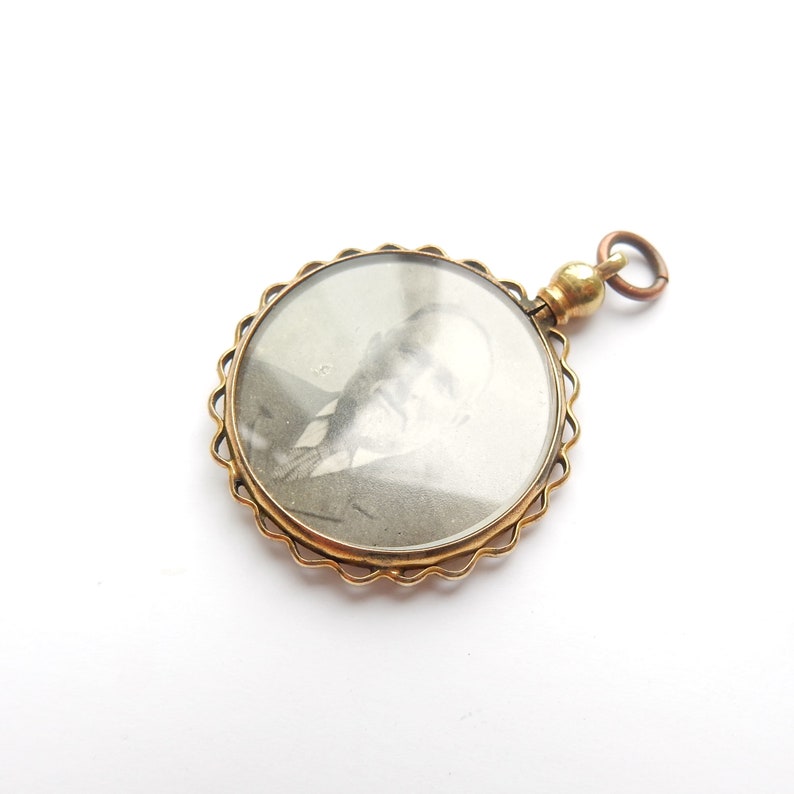 Victorian Rolled Gold Double Glass Photo Locket