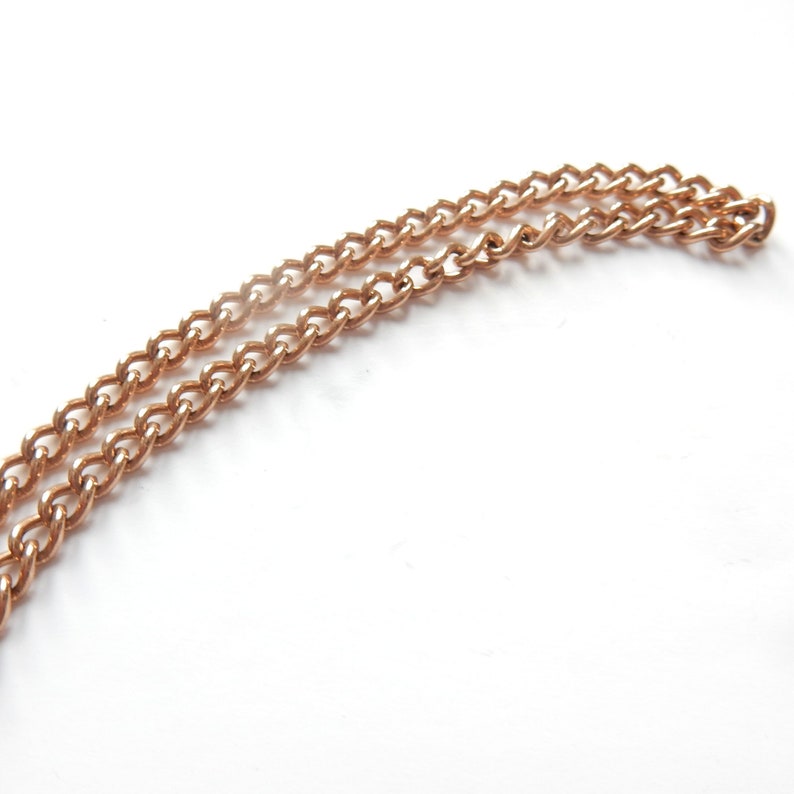 Antique 9ct Gold Curb Chain with Dog Clip 22" (16.6grams)