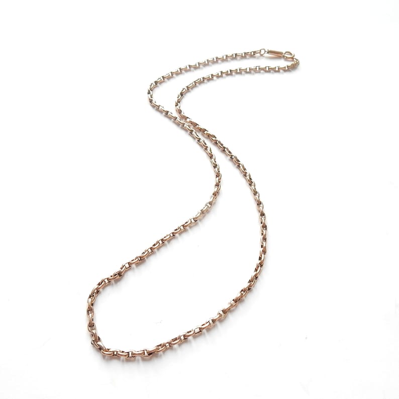 Antique 9ct Gold Chain Necklace 18" (7.2grams)