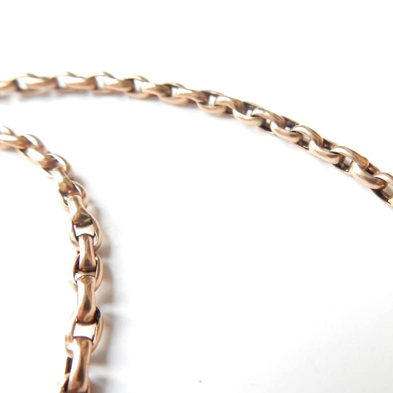 Antique 9ct Gold Chain Necklace 18" (7.2grams)