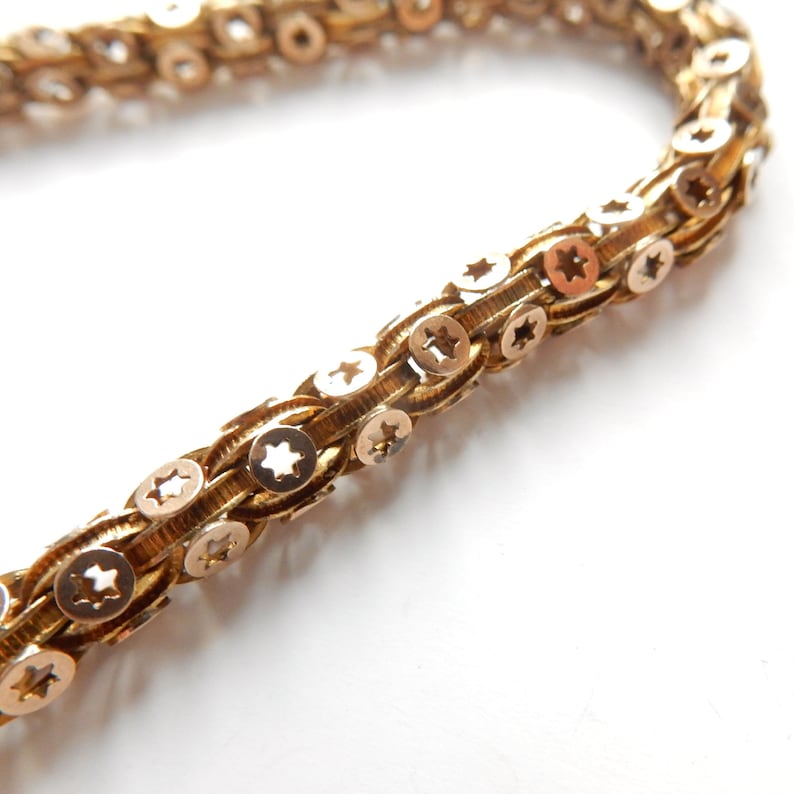 Antique Edwardian 9ct Gold Albert Watch Chain with T Bar & Amber Fob 11" (25.5grams)