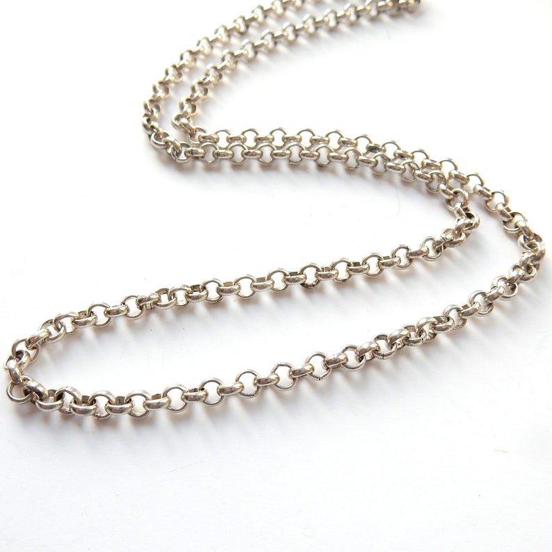 Vintage Sterling Silver Belcher Chain 16" (9.6grams)