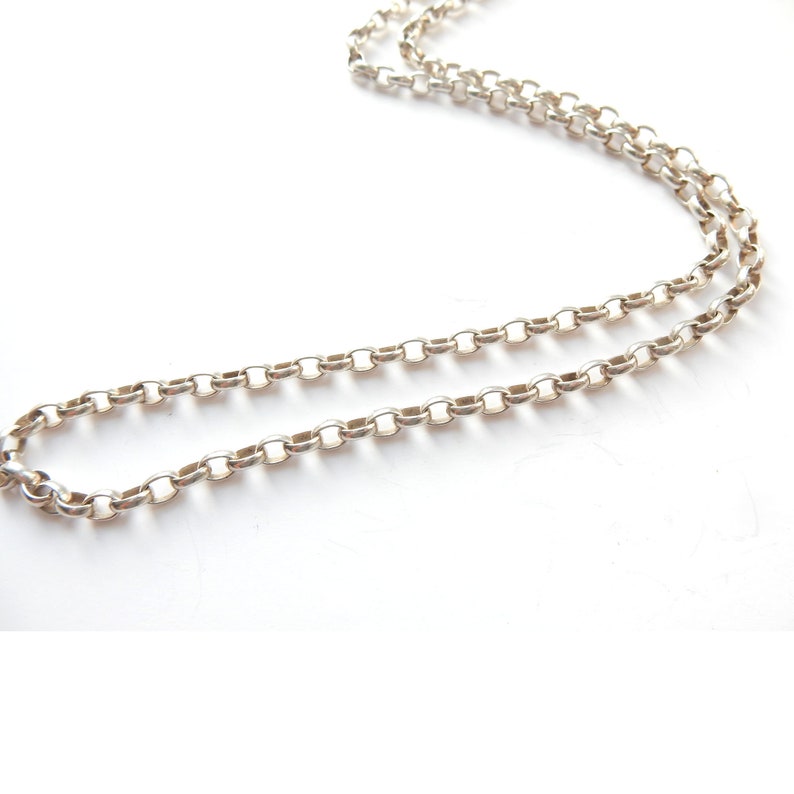 Vintage Sterling Silver Belcher Chain 17" (9grams)