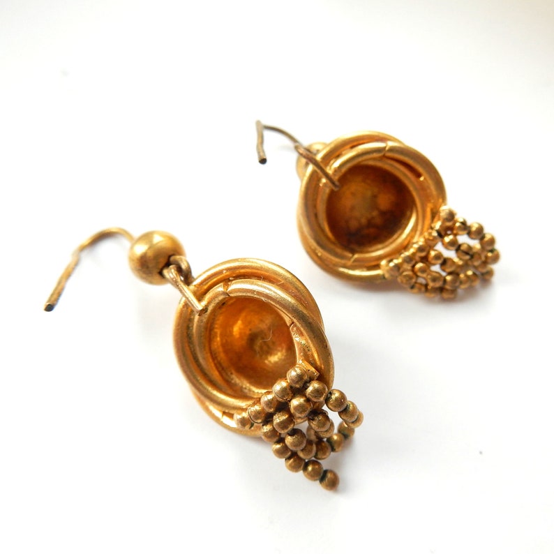 Antique Victorian Gold Pinchbeck Earrings