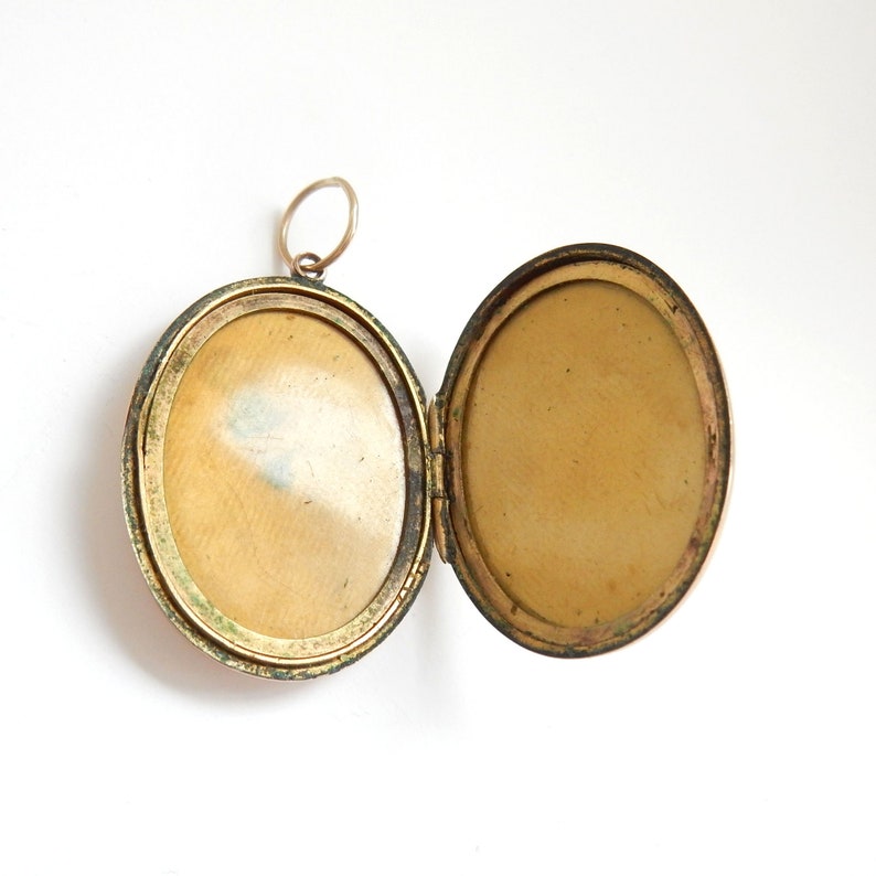 Antique 9ct Gold Back & Front Celestial Locket