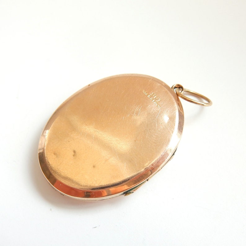 Antique 9ct Gold Back & Front Celestial Locket