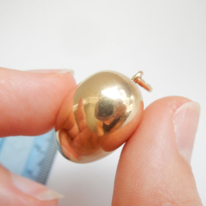 Vintage 9ct Gold Puffy Heart Pendant