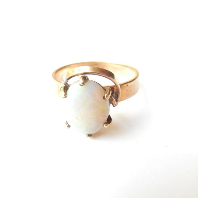 Opal 10k store gold ring