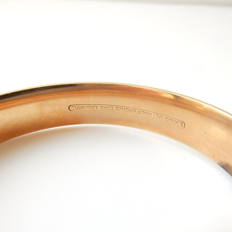 Vintage 9ct Rolled Gold & Bronze Bracelet Bangle