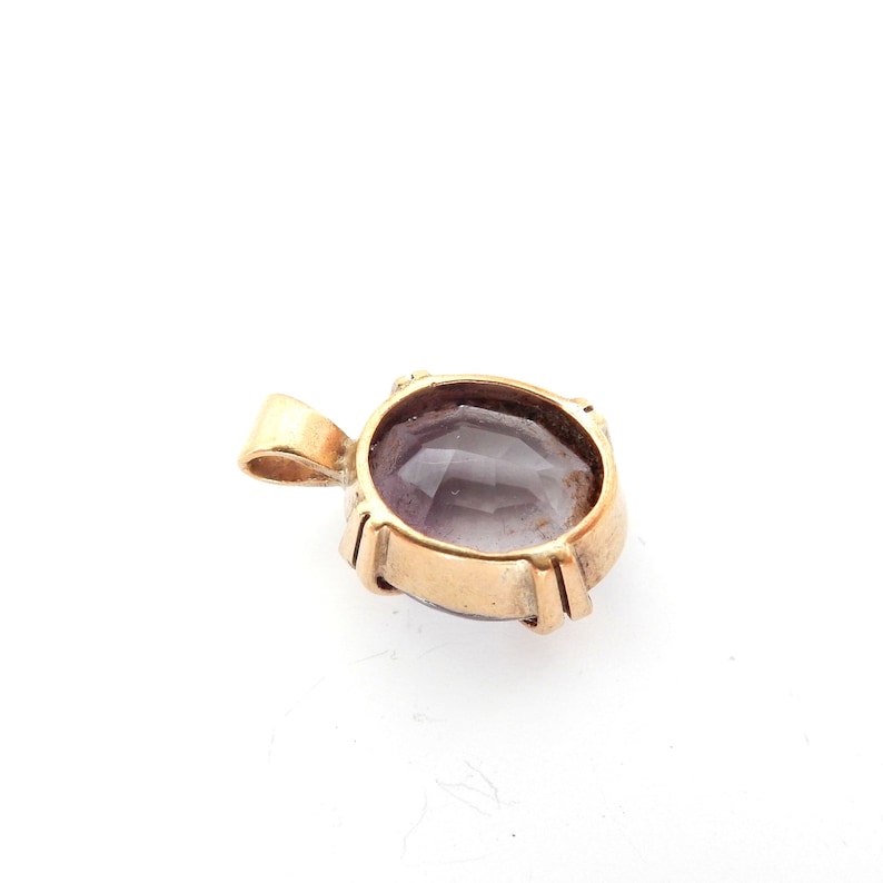 Vintage 9ct Gold Amethyst Pendant